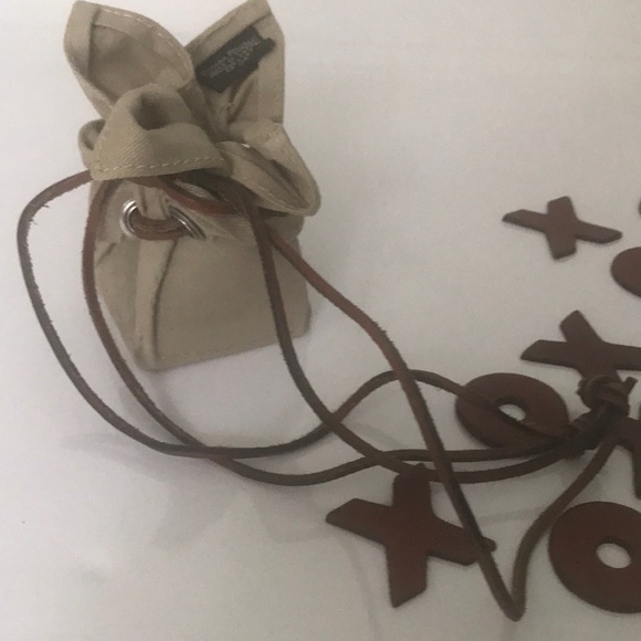 Banana Republic leather & canvas Tic Tac Toe set - Picture 5 of 6